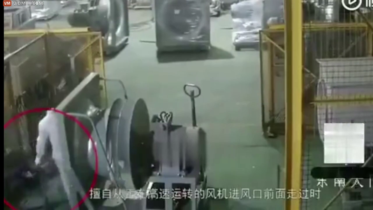 Man is Killed Instantly When Sucked Into Giant Fan - Videos - VidMax.com 