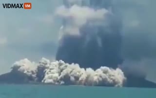 Tonga Volcano Eruption Caught Up Close and From Outer Space - Tsunami Seen from Space!