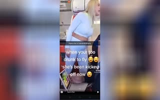 WASTED British Woman Assaults JetBlue Employee, Then Berates them and Cops As She Gets Kicked off the Plane