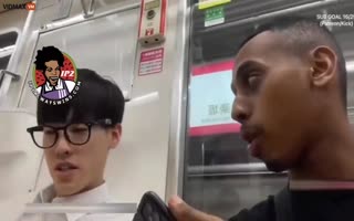 Obnoxious Live Streamer Harasses People On A Japanese Train - Videos - VidMax.com